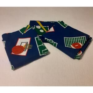 Vintage Whisper Mills Sports Graphic Curtains X3 Athletic Versatile